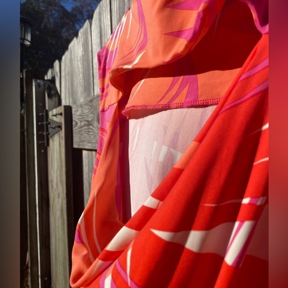 Tibi Pink and Orange Tropical Dress - Picture 5 of 7